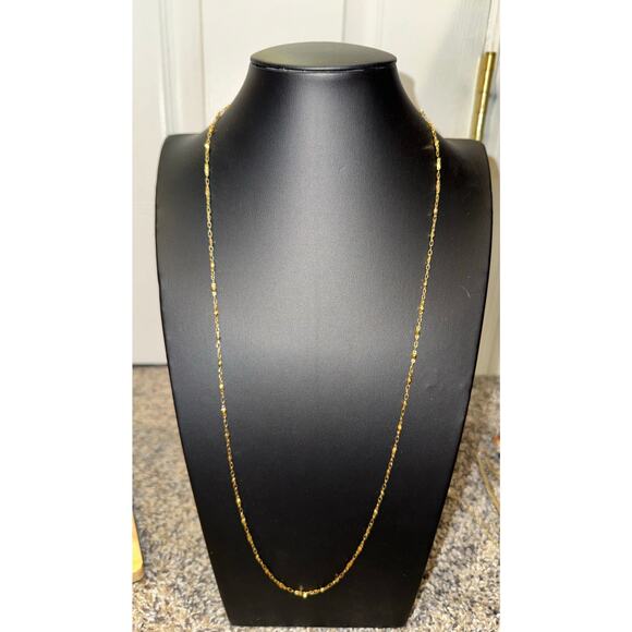 Necklace / Monet / Gold Tone / Ball and Chain / Vintage - Picture 1 of 4